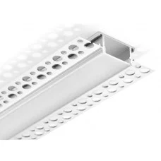 LED профиль врезной KLOODI KLP6114 3 под шпаклевку с рассеивателем PC 3м