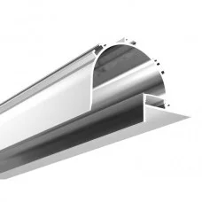 LED профиль врезной "теневой шов" KLOODI KLP078 2 с рассеивателем PC 2м