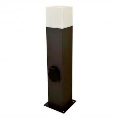 Уличный светильник, столбик с розеткой Goldlux 307323 New York E27 1x12W IP44 графитовый