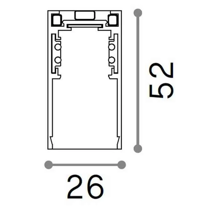 Магнітний шинопровід 2м Ideal Lux 266145 Ego Surface High Profile 2000 mm Магнітний шинопровід 2м Ideal Lux 266145 Ego Surface High Profile 2000 mm
