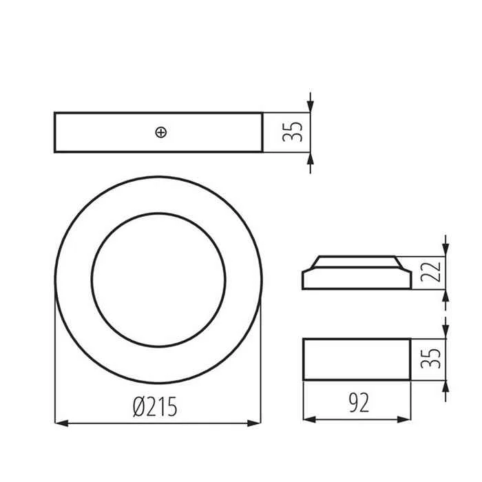 Потолочный светильник Kanlux 33539 Carsa V2LED Потолочный светильник Kanlux 33539 Carsa V2LED