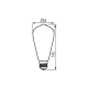 Лампа светодиодная Kanlux 29643 ST64 5W 1800K E27 XLED