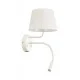 Бра, настенный светильник TK Lighting 10204 Maja E27+G9 1+1x15W+8W IP20 белый