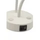 Бра, настенный светильник TK Lighting 10204 Maja E27+G9 1+1x15W+8W IP20 белый