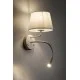 Бра, настенный светильник TK Lighting 10204 Maja E27+G9 1+1x15W+8W IP20 белый