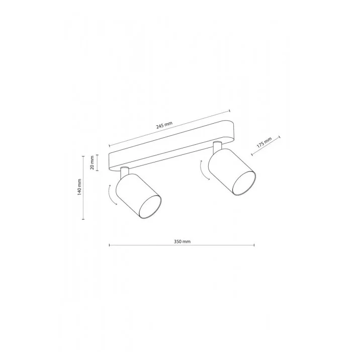 Светильник поворотный TK LIGHTING 10233 LIVIA Светильник поворотный TK LIGHTING 10233 LIVIA