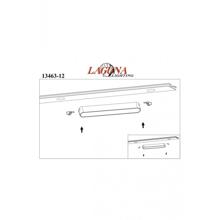 Лінійний магнітний світильник LAGUNA LIGHTING 13463-18 Track24v Чорний Лінійний магнітний світильник LAGUNA LIGHTING 13463-18 Track24v Чорний