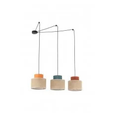 Подвесной светильник, люстра TK Lighting 3140 Duo Juta E27 3x15W IP20 разноцветный
