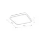 Потолочный светильник Nowodvorski 10990 Agnes Square LED Pro 1x16W 4000K 1500Lm IP44 белый