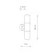 Уличный светильник Nowodvorski 11372 Ida II E27 2x10W IP44 черный