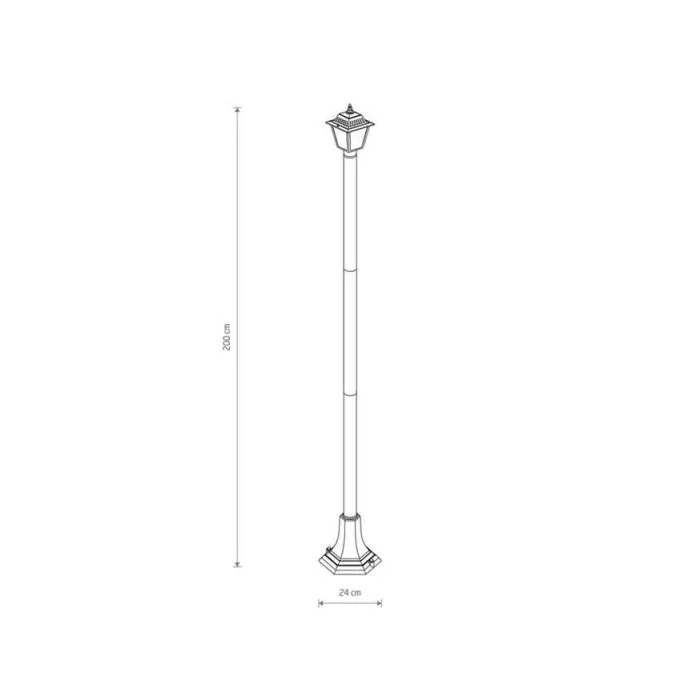Уличный светильник Nowodvorski 10502 Ana E27 1x10W IP44 черный Уличный светильник Nowodvorski 10502 Ana E27 1x10W IP44 черный