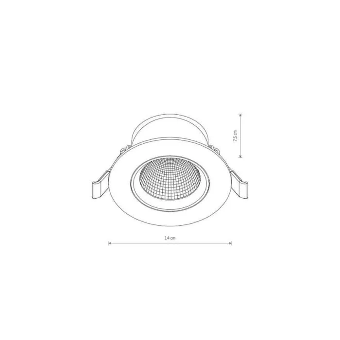 Точковий світильник Nowodvorski 10558 Egina LED 1x15W 4000K 1100Lm IP20 чорний