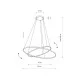 Підвісний світильник Nowodvorski 10814 CIRCOLO LED LED 2x35W 3000K 1200Lm IP20 Bl