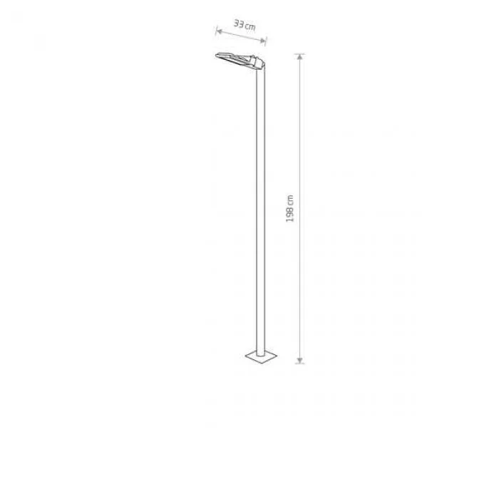 Уличный светильник Nowodvorski 9252 Pathway LED 1x24W 3000K 2200Lm IP44 черный Уличный светильник Nowodvorski 9252 Pathway LED 1x24W 3000K 2200Lm IP44 черный