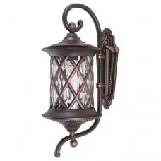 Уличный светильник Nowodvorski 6911 Lantern E27 1x25W IP23 черный с медной патиной