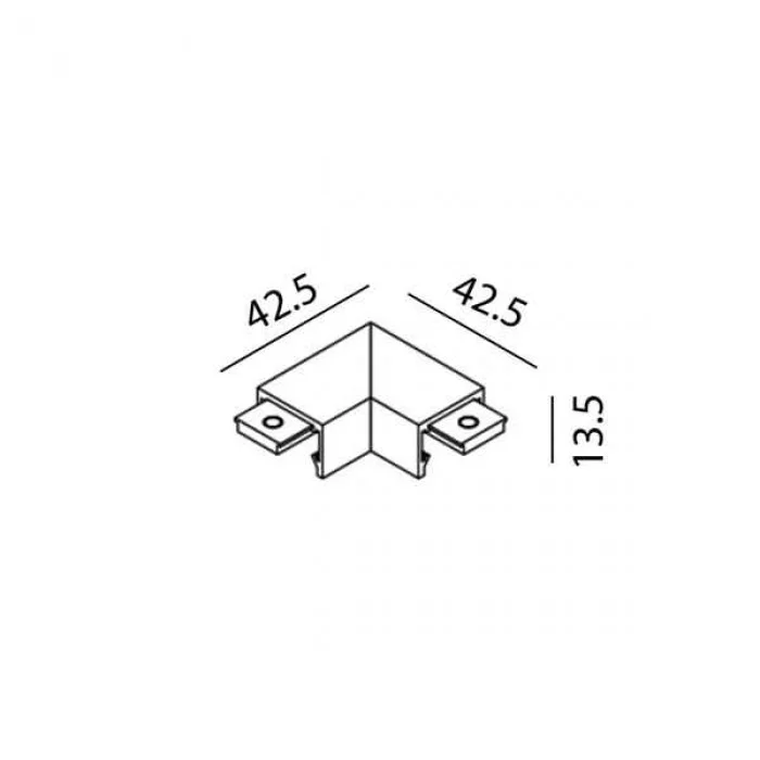Кутове з'єднання LTX 07.S90HR.WH Mini_Line Corner S HR Кутове з'єднання LTX 07.S90HR.WH Mini_Line Corner S HR