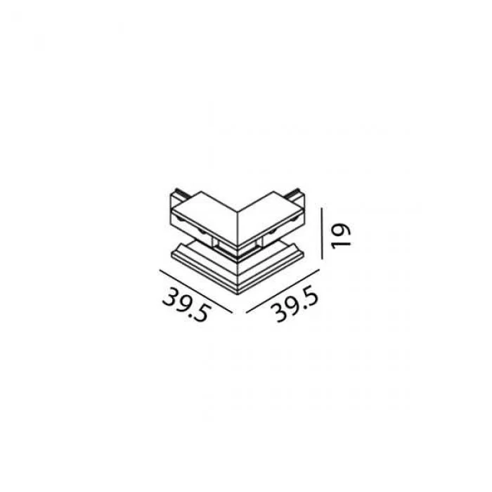 Кутове з'єднання LTX 07.S90OUT.WH Mini_Line Corner S OUT Кутове з'єднання LTX 07.S90OUT.WH Mini_Line Corner S OUT