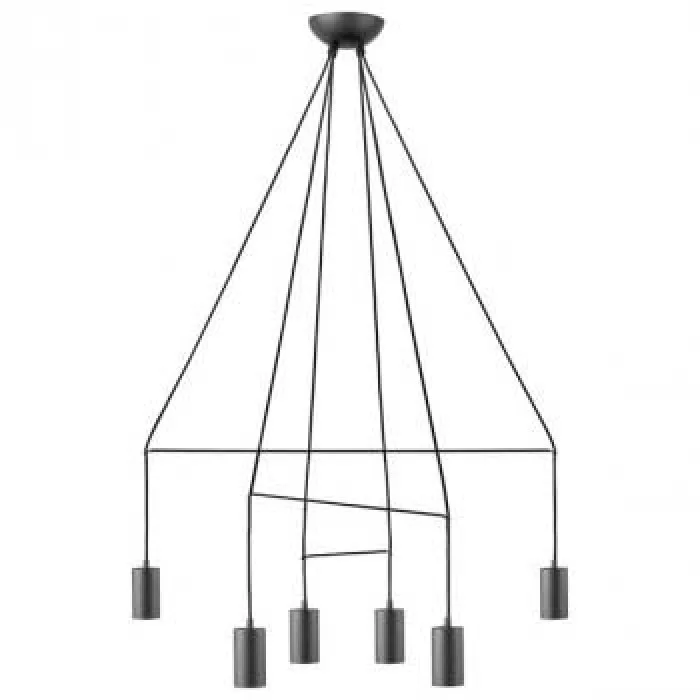 Люстра Nowodvorski 9677 Imbria GU10 6x10W IP20 чорна