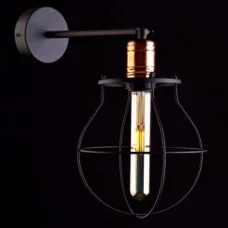 Бра, настінний світильник Nowodvorski 9742 Manufacture E27 1x25W IP20 чорний