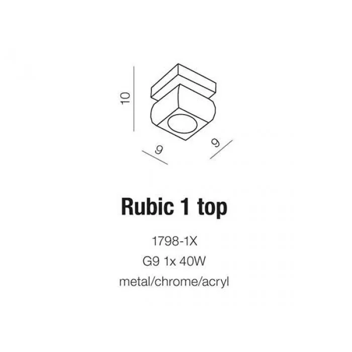 Світильник Azzardo AZ0489 Rubic (1798-1x) Світильник Azzardo AZ0489 Rubic (1798-1x)