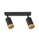 Светильник поворотный, спот Goldlux 323545 Arras GU10 2x10W IP20 черный