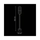Вуличний світильник Goldlux 314161 Horten E27 1x10W IP44 чорний