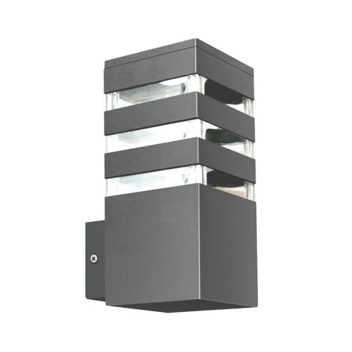 Уличный светильник Goldlux 316165 Teksas E27 1x12W IP44 графитовый