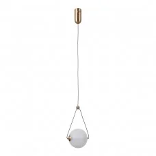 Подвесной светильник Italux PND-34361-S-HBR-OPAL Rastia Led 1x6W 3000K 650Lm IP20 Gold