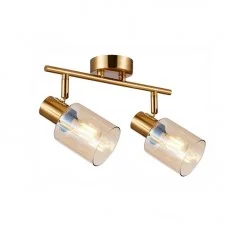 Спот Italux SPL-65342-2-BRO-AMB Santia E14 2x40W Gold Спот Italux SPL-65342-2-BRO-AMB Santia E14 2x40W Gold