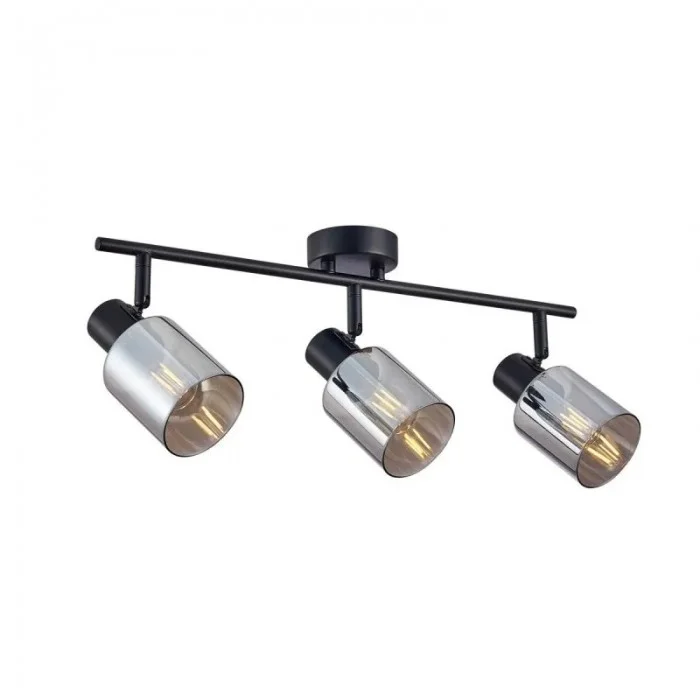 Спот Italux SPL-65342-3-BK-SG Santia E14 3x40W