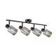 Спот Italux SPL-65342-4-BK-SG Santia E14 4x40W