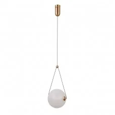 Подвесной светильник Italux PND-34361-M-HBR-OPAL Rastia Led 1x9W 3000K 975Lm IP20 Gold