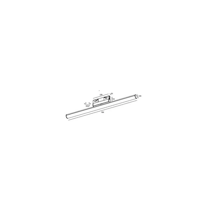Магнитный трековый светильник Skarlat RGD2011 20W BK 3000K Ray Магнитный трековый светильник Skarlat RGD2011 20W BK 3000K Ray