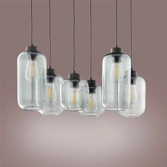 Люстра TK Lighting 1027 Marco E27 6x15W IP20 чорна Люстра TK Lighting 1027 Marco E27 6x15W IP20 чорна