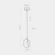 Подвесной светильник, люстра TK Lighting 2751 Cyklop E27 1x15W IP20 черный