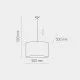 Підвісний світильник, люстра TK Lighting 6582 Juta E27 3x15W IP20 бежевий