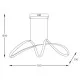Люстра Zuma Line 20026P-GD Fermi Led 1x50W 3000K-6000K 2800Lm IP20