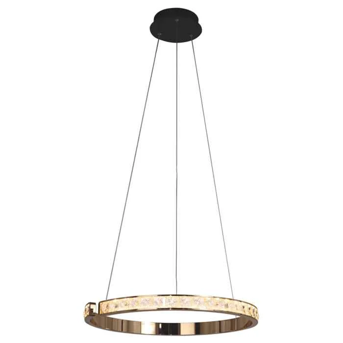 Підвісний світильник, люстра Zuma Line MD4996-1-3GBD Muriel Led 1x60W 3000K 7100Lm IP20 Золотий