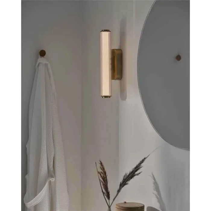 Бра для ванної, світильник Nordlux 2610221035 Virelle LED 1x8W 3000K-4000K 760Lm IP44 латунний