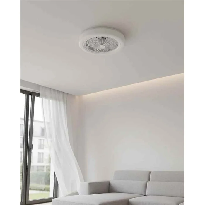 Люстра с вентилятором Goldlux 341310 Zambia LED 1x24W 3000K/4000K/6500K+RGB 3200Lm IP20 белая
