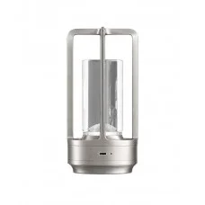 Настільна лампа з акумулятором Kloodi TA-5V CAN CCT SL LED 1x5W 2700K/4000K/6500K 350Lm IP20 срібляста