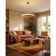 Подвесной светильник, люстра Goldlux 338358 Celestia LED 1x48W 4000K 5600Lm IP20 золотой