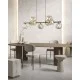 Подвесной светильник, люстра TK Lighting 11037 Lava G9 9x8W IP20 коричневый