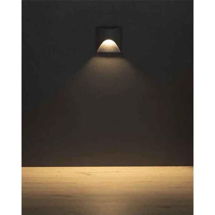 Світильник для підсвітки сходів/коридору Kanlux 39128 Exin LED 1x2.5W 3000K 50Lm IP65 сірий