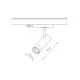 Трековый светильник Nowodvorski 12313 CTLS Spot Zoom LED 1x10W 4000K IP20 черный