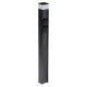 Уличный светильник с розеткой Kanlux 38767 Dasten G9 1x11W IP44 антрацит