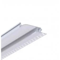 LED профиль скрытый плинтус под шпатлевку с рассеивателем PC, 3м KLOODI KLP6518TR 3