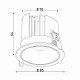 Светильник точечный врезной KLOODI KD-RORRY85 12W CCT BK