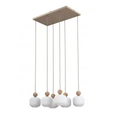 Подвесной светильник, люстра TK Lighting 11052 Ballo E14 6x10W IP20 бежевый