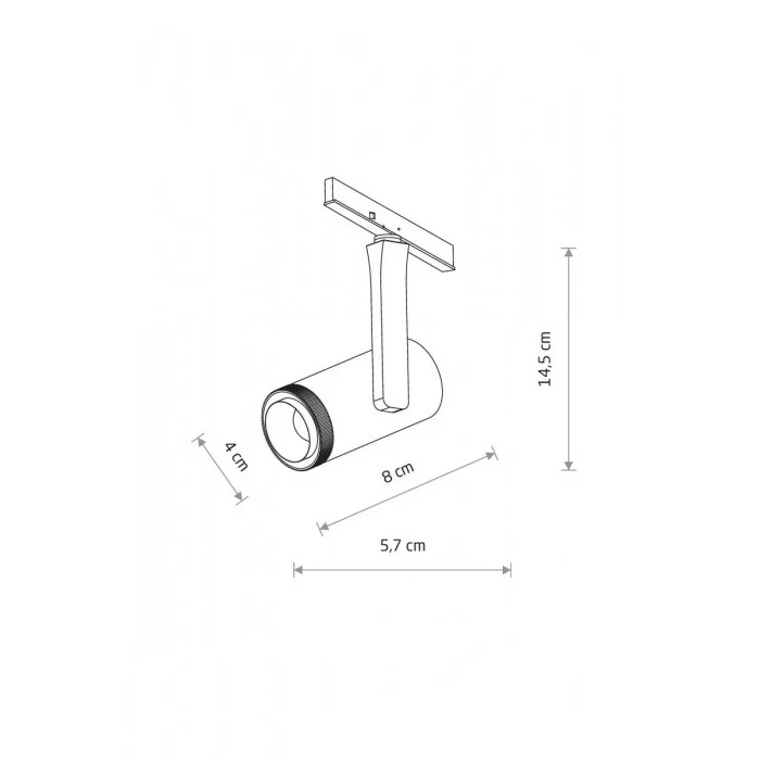 Магнитный трековый светильник Nowodvorski 11715 NANO-LVM Spot Zoom LED 1x7W 3000K 300Lm IP20 черный Магнитный трековый светильник Nowodvorski 11715 NANO-LVM Spot Zoom LED 1x7W 3000K 300Lm IP20 черный